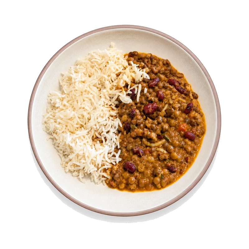 Angel Food Spiced Black Lentils & Rice