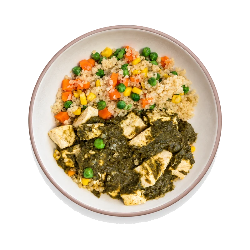 Angel Food Saag Tofu & Quinoa